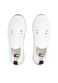 TOMMY HILFIGER - Tommy Hilfiger Sneakersy Tjm Elevated Runner Knitted EM0EM01382 Écru