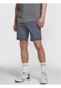 Jack & Jones - Jack&Jones Szorty materiałowe Kenso 12183665 Granatowy Regular Fit. Kolor: niebieski. Materiał: materiał, bawełna