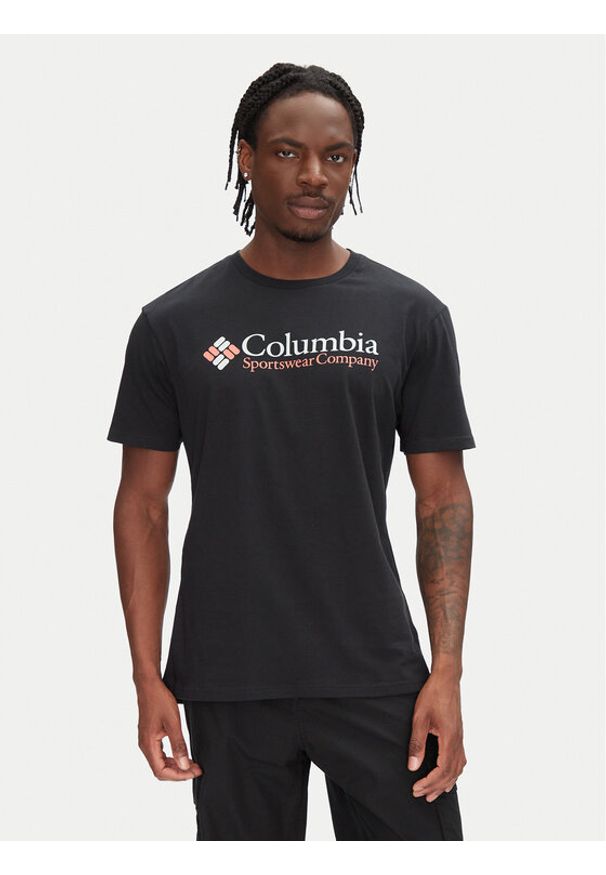 columbia - Columbia T-Shirt Csc Basic Logo™ 1680053 Czarny Regular Fit. Kolor: czarny. Materiał: bawełna