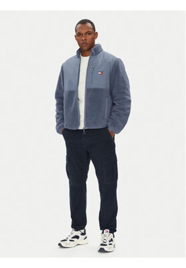 Tommy Jeans Kurtka przejściowa Novelty DM0DM21682 Niebieski Regular Fit. Kolor: niebieski. Materiał: syntetyk