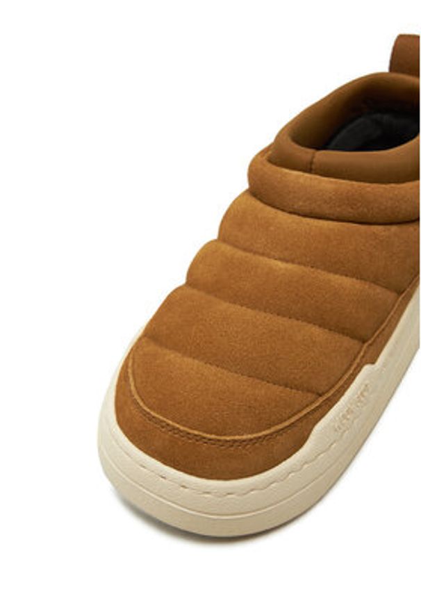 Moon Boot Botki Park Soft Suede 80D2470020 Brązowy. Kolor: brązowy. Materiał: zamsz, skóra