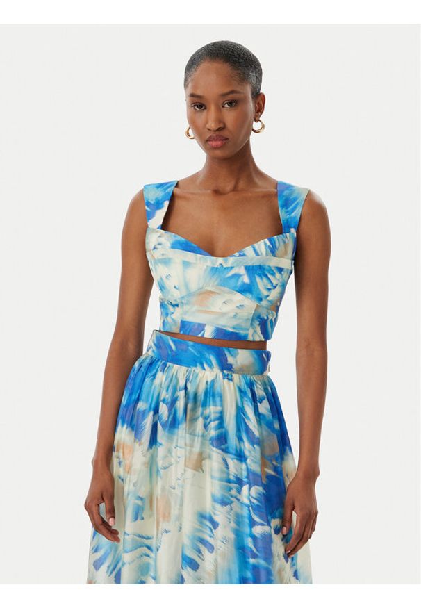 Marciano Guess Top 182357 Niebieski Classic Fit. Kolor: niebieski. Materiał: lyocell