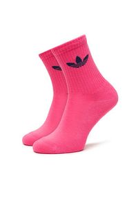 Adidas - adidas Zestaw 6 par wysokich skarpet unisex Trefoil Cushion JY2679 Kolorowy. Materiał: materiał, bawełna. Wzór: kolorowy #8