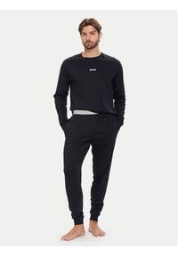 BOSS Piżama Xmas 50550547 Granatowy Regular Fit. Kolor: niebieski. Materiał: bawełna
