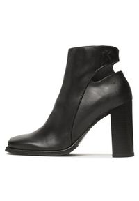 Calvin Klein Jeans Botki Heel Zip Boot Lth YW0YW01070 Czarny. Kolor: czarny. Materiał: skóra #4