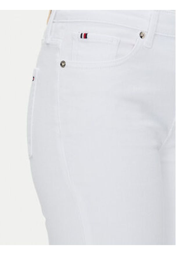 TOMMY HILFIGER - Tommy Hilfiger Jeansy Bootcut Rw White WW0WW44362 Biały Regular Fit. Kolor: biały