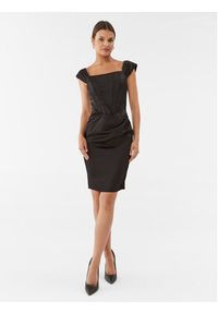 Rinascimento Sukienka koktajlowa CFC0115251003 Czarny Slim Fit. Kolor: czarny. Materiał: syntetyk. Styl: wizytowy #2