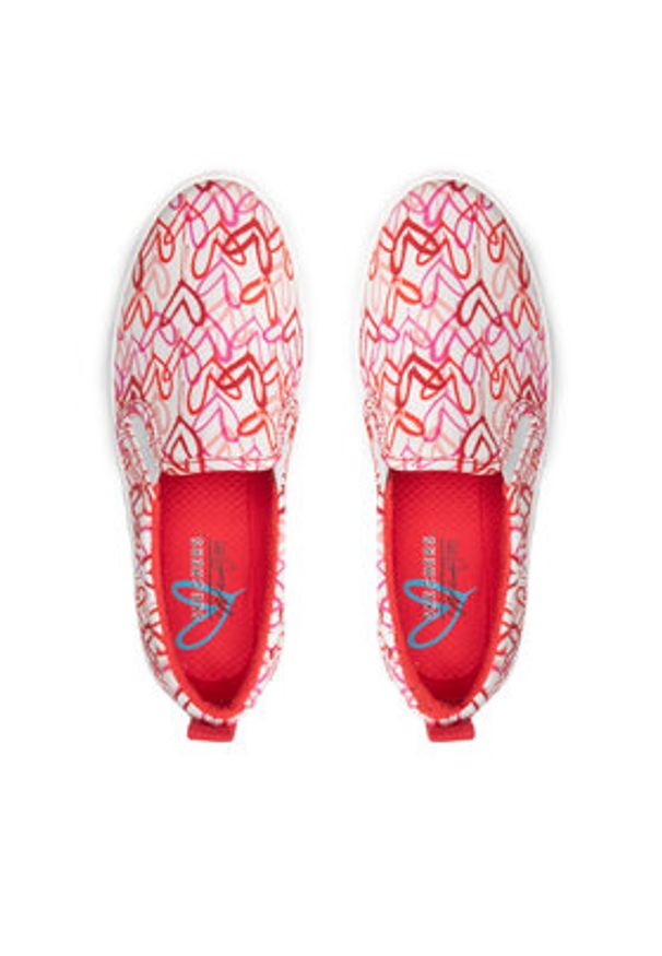 skechers - Skechers Tenisówki Poppy 155503/WRPK Czerwony. Kolor: czerwony. Materiał: materiał
