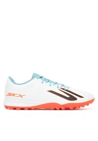 skechers - Skechers Buty do piłki nożnej Club Tf 252134 WTQP Biały. Kolor: biały. Materiał: skóra