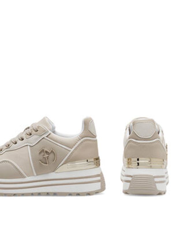 Eva Minge Sneakersy WYL3795-3 Beżowy. Kolor: beżowy. Materiał: skóra