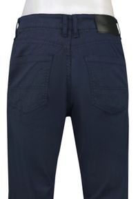 Męskie, Bawełniane Chinosy - Brave Soul - Granatowe. Okazja: do pracy, na spotkanie biznesowe. Kolor: niebieski. Materiał: elastan, bawełna. Styl: biznesowy, klasyczny #4