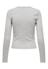 only - ONLY Bluzka Val 15371305 Szary Regular Fit. Kolor: szary. Materiał: bawełna #6
