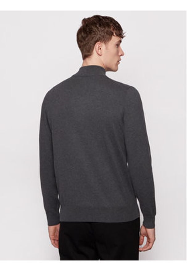 BOSS - Boss Sweter Padro-L 50419988 Szary Regular Fit. Kolor: szary. Materiał: bawełna