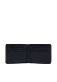 Tommy Jeans Duży Portfel Męski Tjm Heritage Leather Cc Wallet AM0AM13371 Czarny. Kolor: czarny. Materiał: skóra