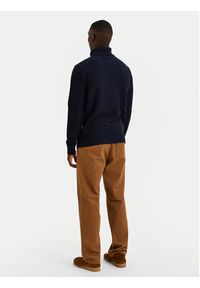 Selected Homme Golf 16086644 Granatowy Regular Fit. Typ kołnierza: golf. Kolor: niebieski. Materiał: bawełna #4