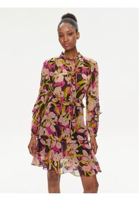 Pinko Sukienka codzienna Piccadilly 101493 A155 Kolorowy Regular Fit. Okazja: na co dzień. Materiał: wiskoza. Wzór: kolorowy. Typ sukienki: proste. Styl: casual #1