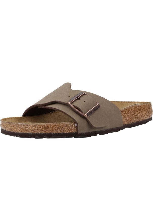 Klapki damskie Birkenstock Catalina. Kolor: czarny, wielokolorowy. Materiał: materiał, syntetyk