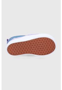 Vans tenisówki dziecięce. Nosek buta: okrągły. Zapięcie: rzepy. Kolor: niebieski. Materiał: guma #3
