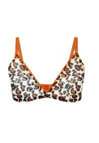 Intica - Biustonosz gładki miękki z elastycznym wykończeniem Ivi. Materiał: materiał. Wzór: gładki