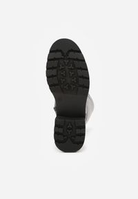 Born2be - Czarne Kozaki w Stylu Workerów Cahrarah. Okazja: na co dzień. Kolor: czarny. Materiał: jeans. Styl: klasyczny, casual #7