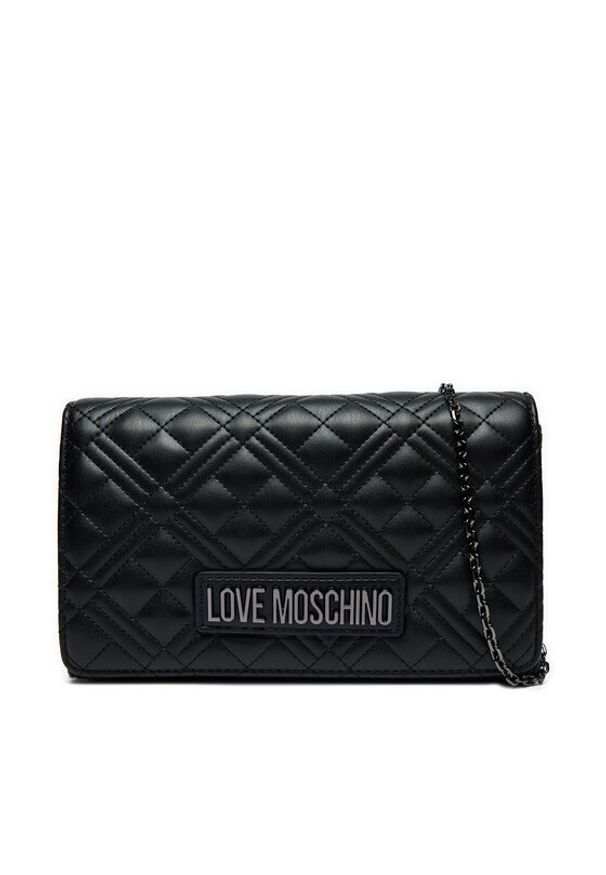 Love Moschino - LOVE MOSCHINO Torebka JC4079PP1LLA000A Czarny. Kolor: czarny. Materiał: skórzane