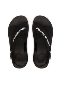 Karl Lagerfeld - KARL LAGERFELD Sandały Atlantik KL70526 Czarny. Kolor: czarny. Materiał: materiał #6