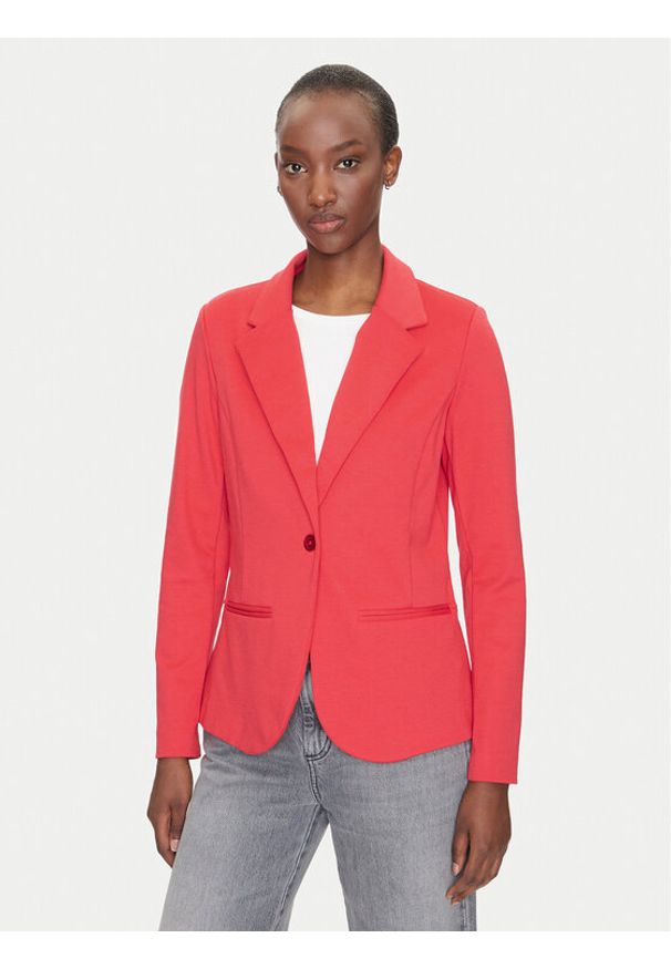 Fransa Marynarka 20605896 Czerwony Regular Fit. Kolor: czerwony. Materiał: syntetyk