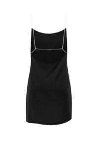 GAUGE81 AMSTERDAM - Sukienka z satynowym wykończeniem Hira. Kolor: czarny. Materiał: satyna. Długość rękawa: na ramiączkach. Typ sukienki: dopasowane. Długość: mini #3