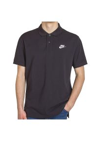 Koszulka Nike Sportswear Polo CJ4456-010 - czarna. Typ kołnierza: polo. Kolor: czarny. Materiał: bawełna #1