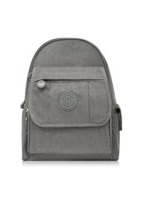BAG STREET - Plecak damski szary Bag Street SP-10-GR. Kolor: szary. Materiał: materiał. Styl: street #1