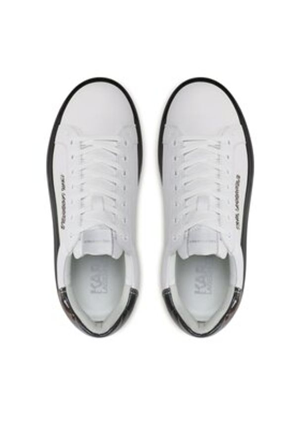 Karl Lagerfeld - KARL LAGERFELD Sneakersy KL52625 Biały. Kolor: biały. Materiał: skóra