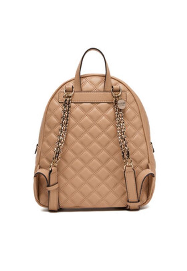 Guess Plecak Giully II HWQG96 73320 Beżowy. Kolor: beżowy. Materiał: skóra