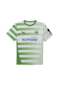 Puma - Młodzieżowa koszulka domowa Greuther Fürth 24/25 PUMA. Kolor: zielony, biały, wielokolorowy. Sport: piłka nożna