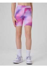4f - 4F Legginsy kolarki sportowe dziewczęce - multikolor 158/164 (12-14 lat). Stan: podwyższony. Kolor: wielokolorowy. Sezon: lato. Styl: sportowy #2
