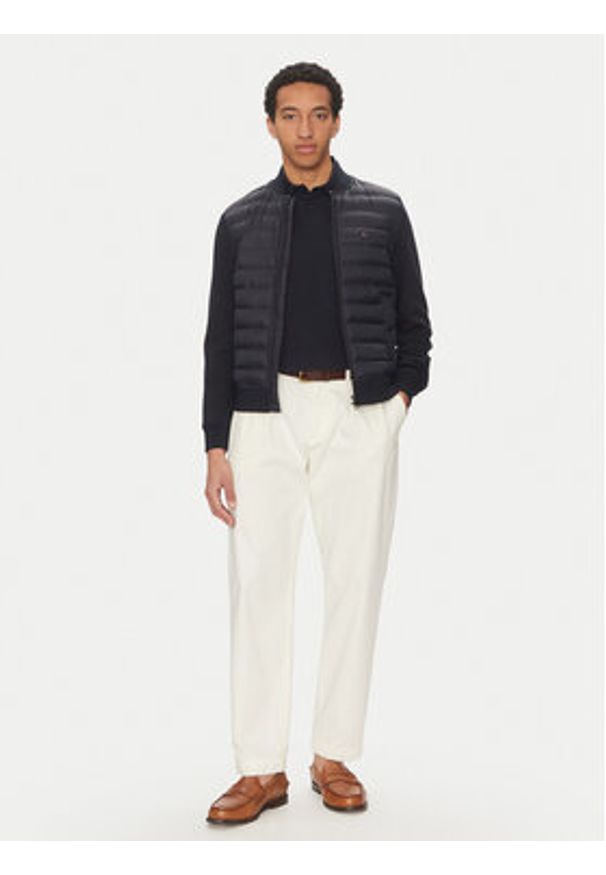 TOMMY HILFIGER - Tommy Hilfiger Kurtka bomber MW0MW38674 Granatowy Regular Fit. Kolor: niebieski. Materiał: syntetyk