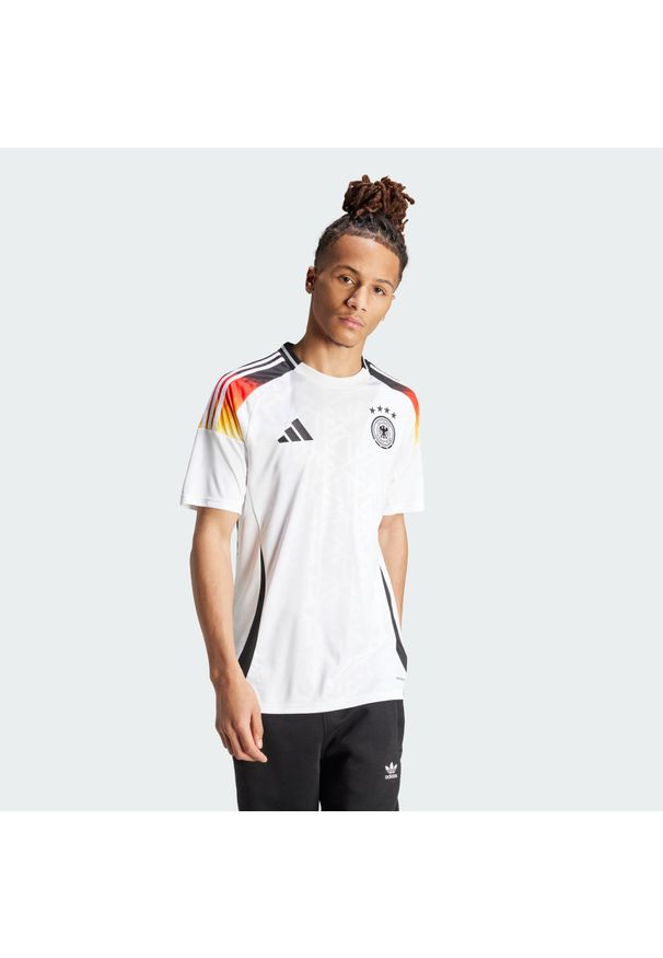 Adidas - Koszulka Germany 24 Home. Kolor: biały. Materiał: materiał