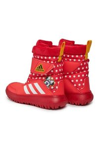 Adidas - Buty adidas Winterplay Disney Minnie Jr IG7188 czerwone. Zapięcie: rzepy. Kolor: czerwony. Materiał: materiał, guma. Szerokość cholewki: normalna. Wzór: motyw z bajki #6
