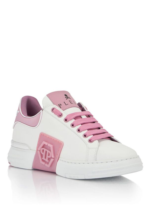 Philipp Plein - PHILIPP PLEIN Sneakersy SAFS USC0904 PLE005N Biały. Kolor: biały. Materiał: skóra