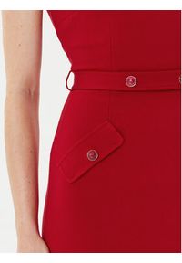 Marciano Guess Sukienka 177067 Czerwony Classic Fit. Kolor: czerwony. Materiał: wiskoza #4