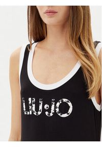 Liu Jo Beachwear Sukienka codzienna VA5134 JS360 Czarny Regular Fit. Okazja: na co dzień. Kolor: czarny. Materiał: wiskoza. Typ sukienki: proste. Styl: casual #3