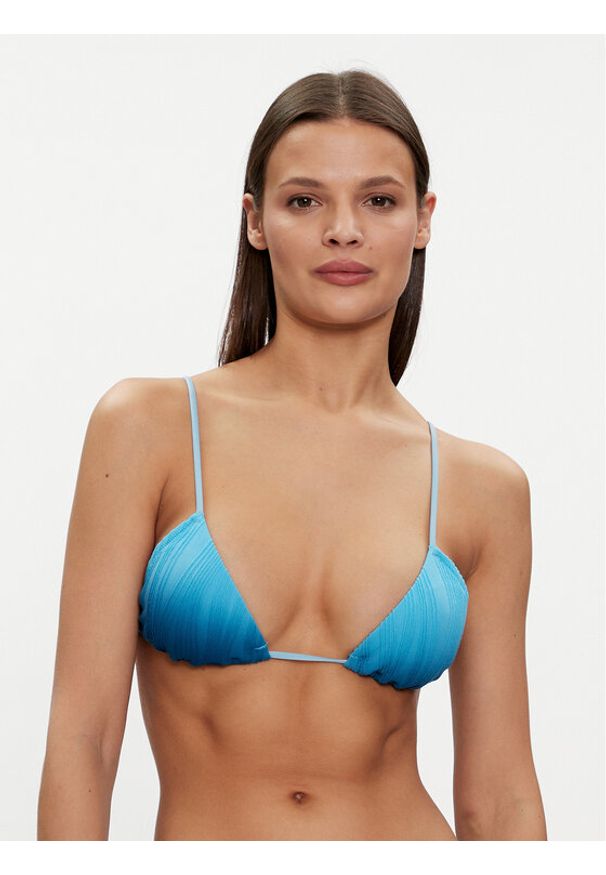 Chantelle Góra od bikini C12VQF Niebieski. Kolor: niebieski. Materiał: syntetyk