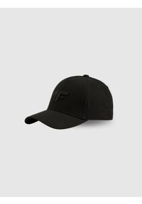 4f - 4F Czapka z daszkiem strapback damska - czarna S/M (58cm). Kolor: czarny. Materiał: materiał, bawełna. Sezon: lato. Styl: casual, sportowy #1