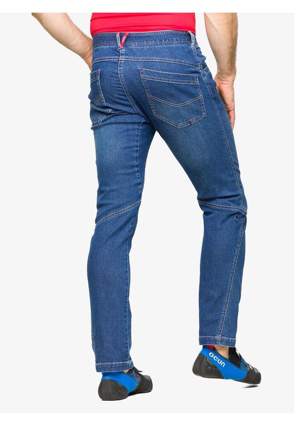 OCUN - Spodnie wspinaczkowe męskie Ocun Typhoon Jeans. Kolor: niebieski. Materiał: jeans