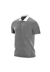 Nike - Męska Koszulka Polo Park 20 Z Krótkim Rękawem. Typ kołnierza: polo. Kolor: szary. Długość rękawa: krótki rękaw. Długość: krótkie. Sport: turystyka piesza