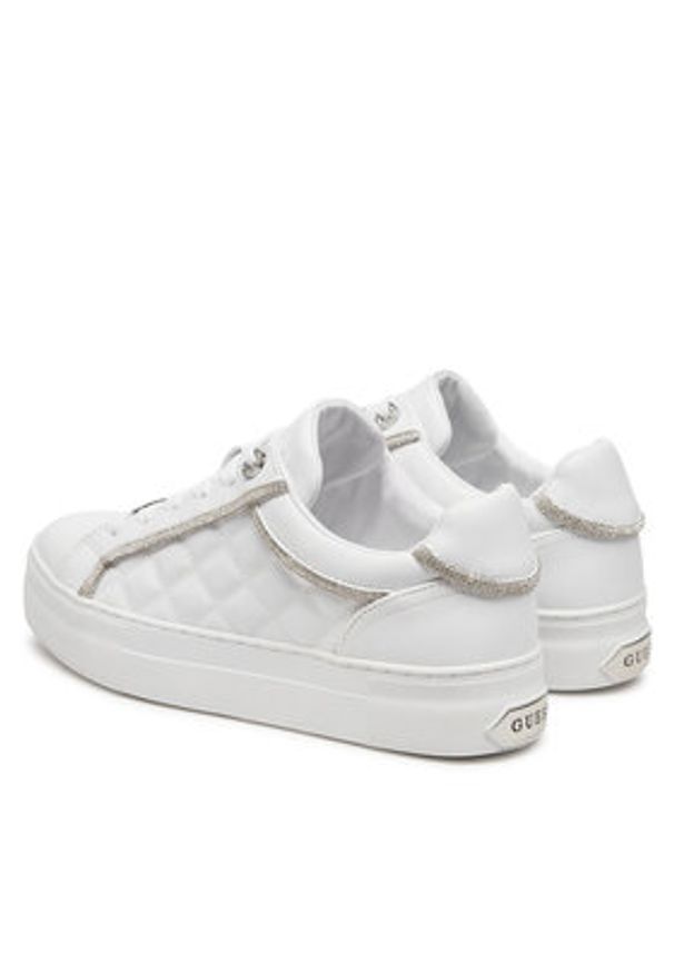 Guess Sneakersy FLPGRA ELE12 Biały. Kolor: biały. Materiał: skóra