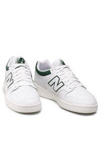 New Balance Sneakersy BB480LGT Biały. Kolor: biały. Materiał: skóra