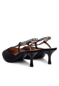 Love Moschino - LOVE MOSCHINO Czółenka JA10516G0OIM0000 Czarny. Kolor: czarny. Materiał: materiał #4