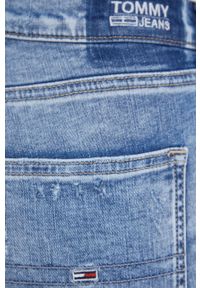 Tommy Jeans jeansy SYLVIA BF2215 damskie high waist. Stan: podwyższony. Kolor: niebieski