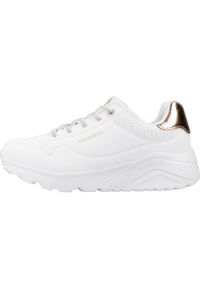 skechers - Tenisówki Skechers Model Uno Lite-metallic Mo Kolor Biały. Kolor: biały. Materiał: materiał, syntetyk, tkanina. Sport: turystyka piesza