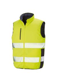 RESULT - Kamizelka ochronna bez rękawów Result. Kolor: wielokolorowy, niebieski, żółty. Materiał: puch. Długość rękawa: bez rękawów #1